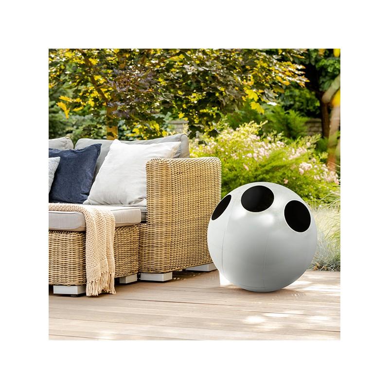 Natural White Sphere - Designer recycling bin In New Condition For Sale In Calenzano, IT