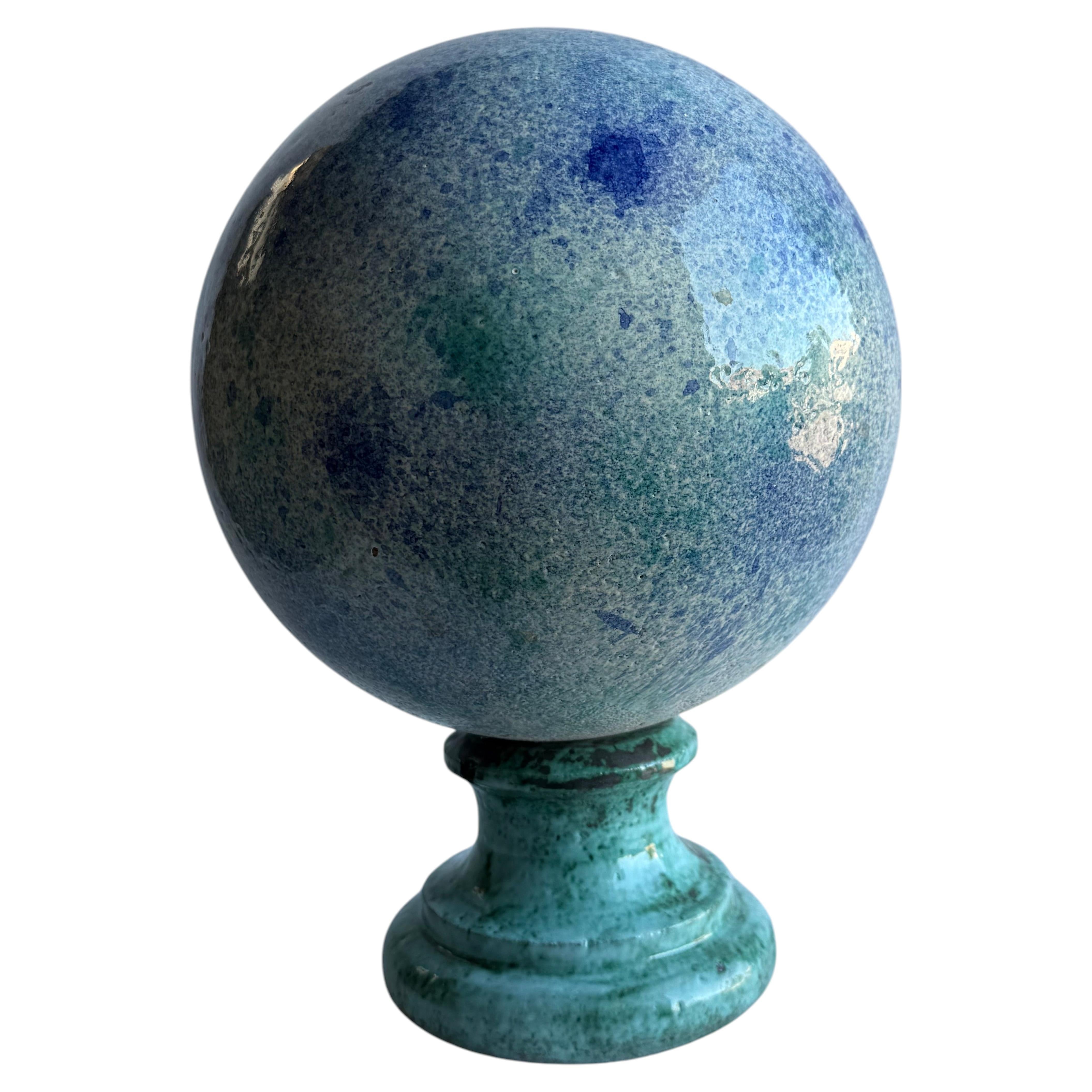 Sfera in pietra vulcanica smaltata -made in Italy