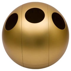 Sfera Metal Oro - Papelera de diseño