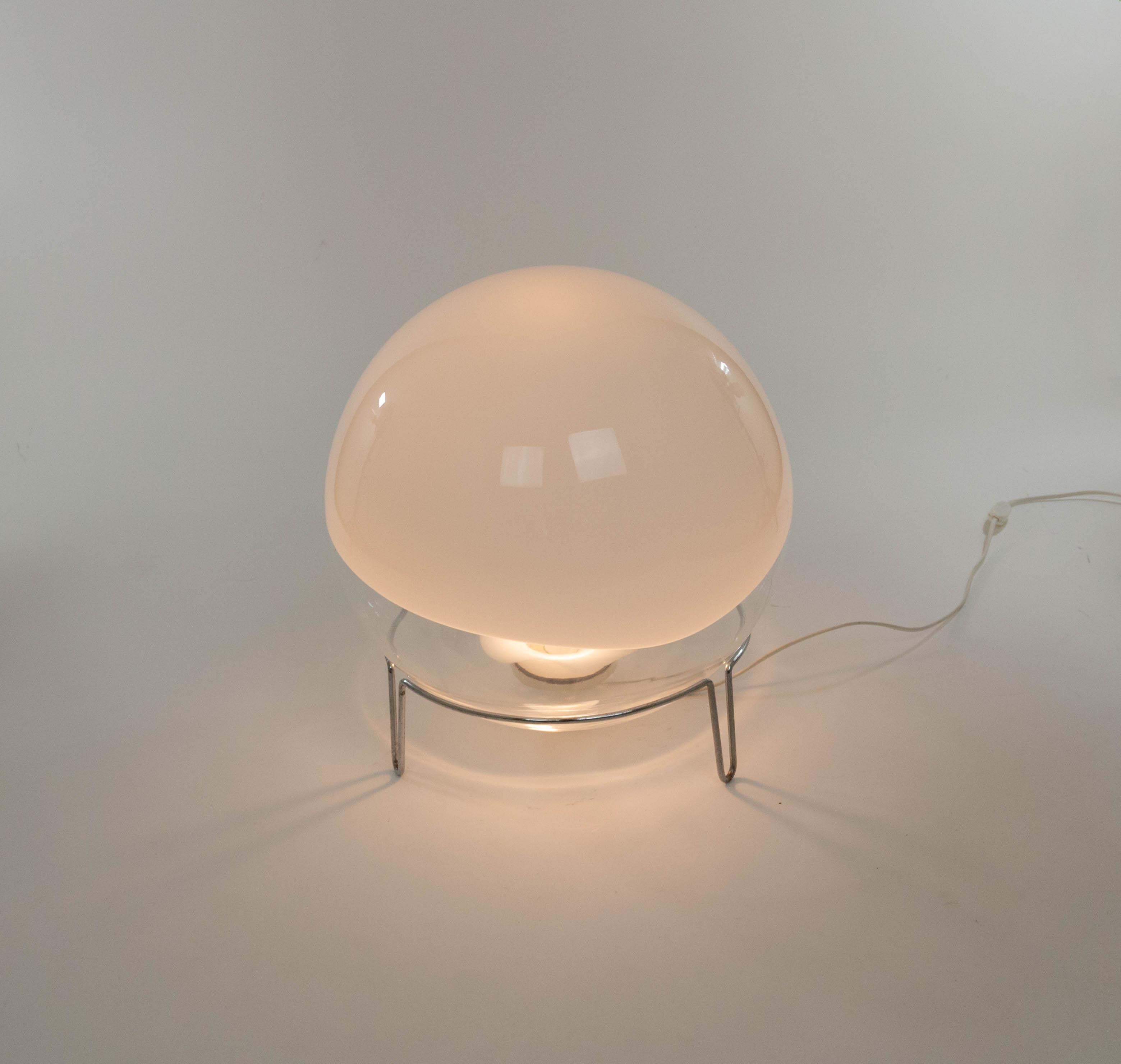 italien Lampe de table/de sol Sfera conçue par Angelo Mangiarotti pour Skipper Pollux, années 1980 en vente