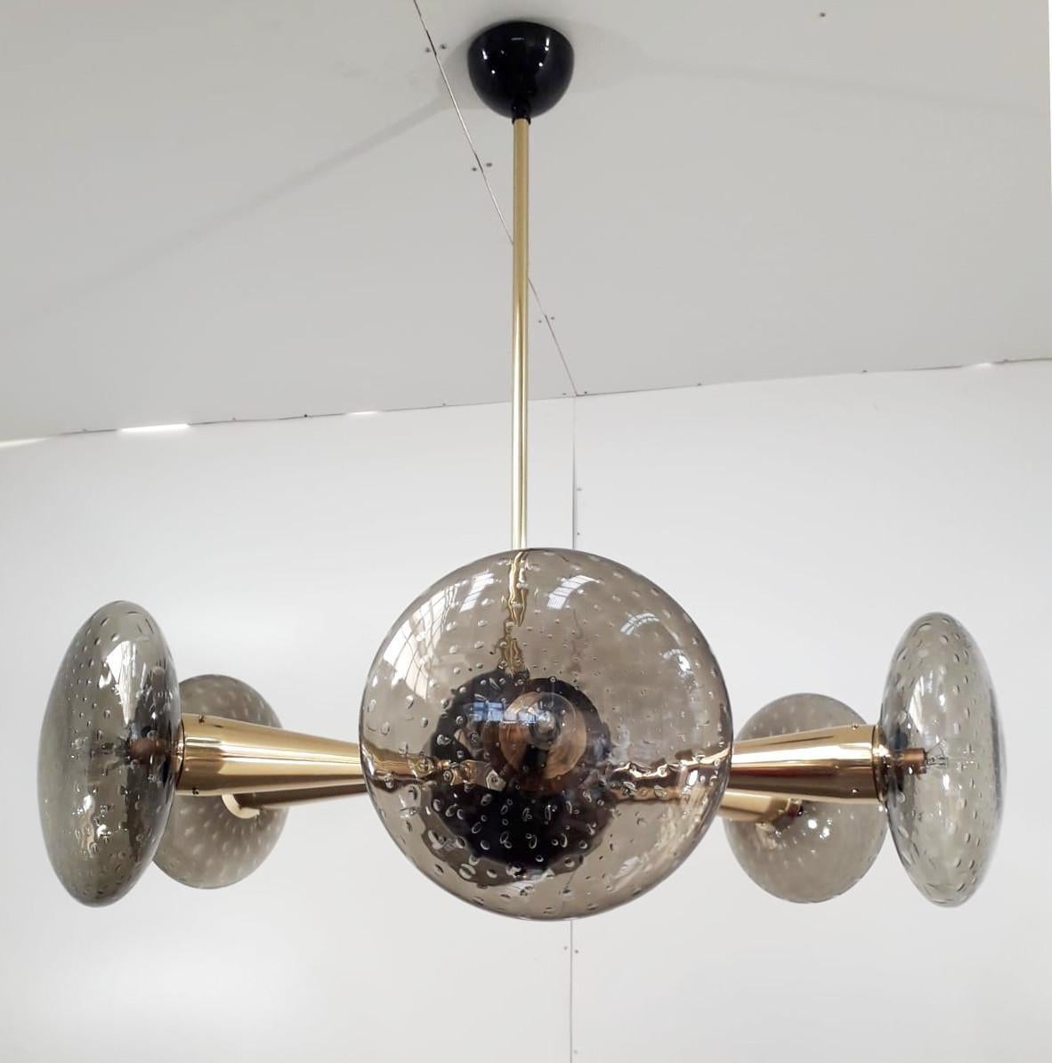 Mid-Century Modern Sfinge Chandelier by Fabio Ltd For Sale