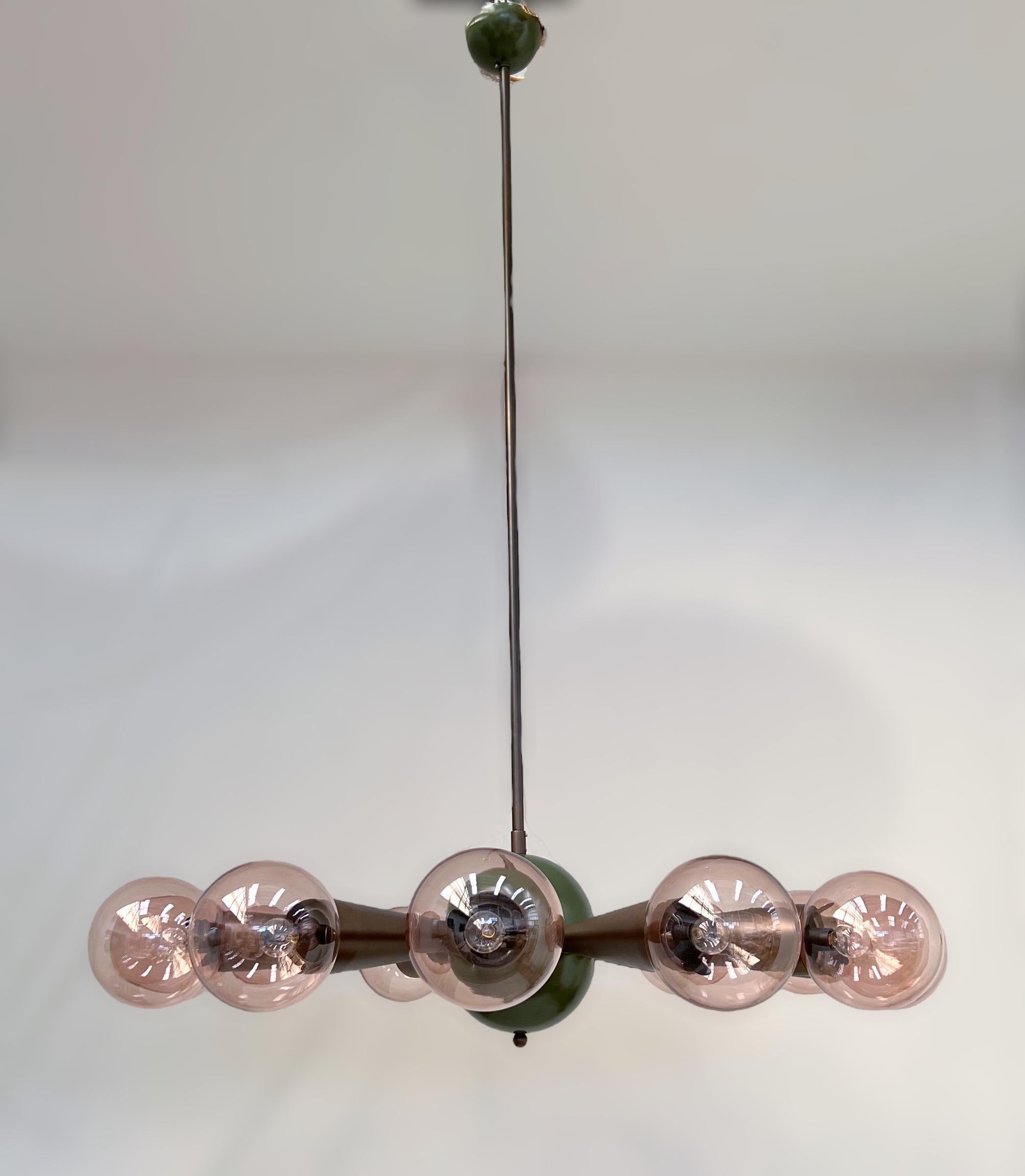 Mid-Century Modern Sfinge Chandelier by Fabio Ltd For Sale
