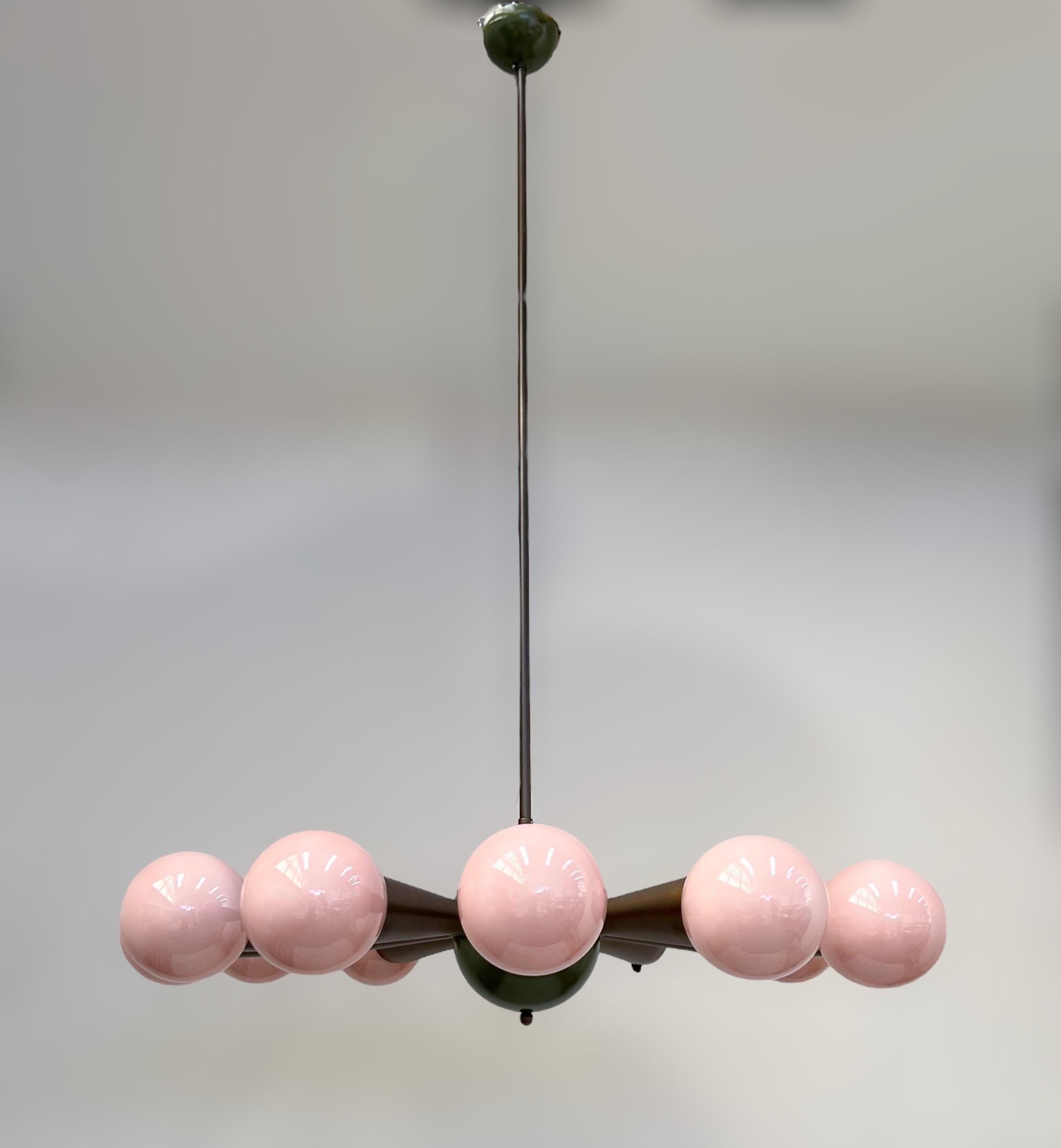 Mid-Century Modern Sfinge Chandelier by Fabio Ltd For Sale