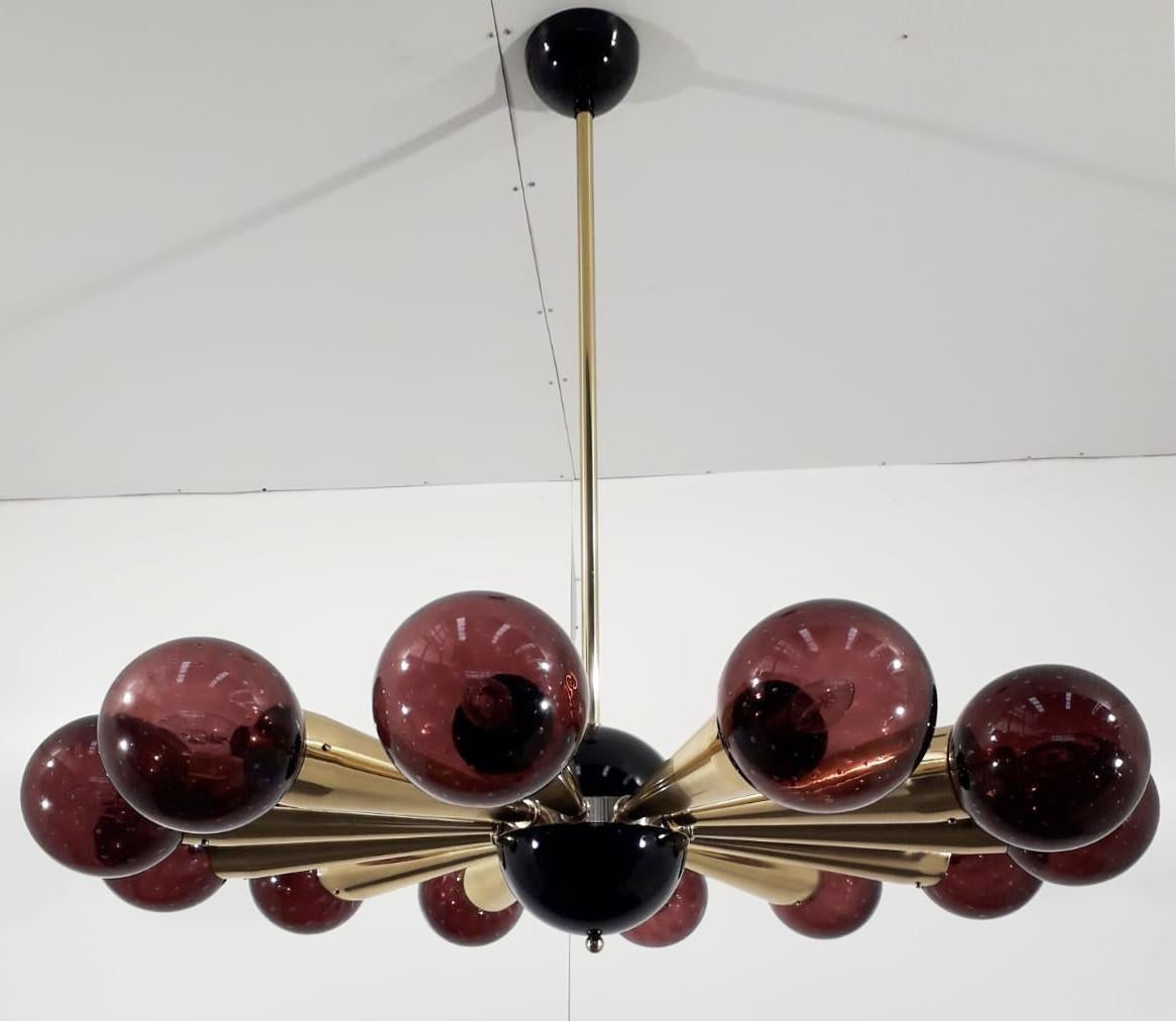 Mid-Century Modern Sfinge Chandelier by Fabio Ltd For Sale
