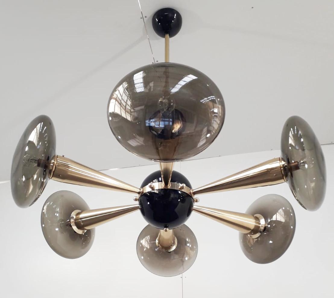 Mid-Century Modern Sfinge Chandelier by Fabio Ltd For Sale