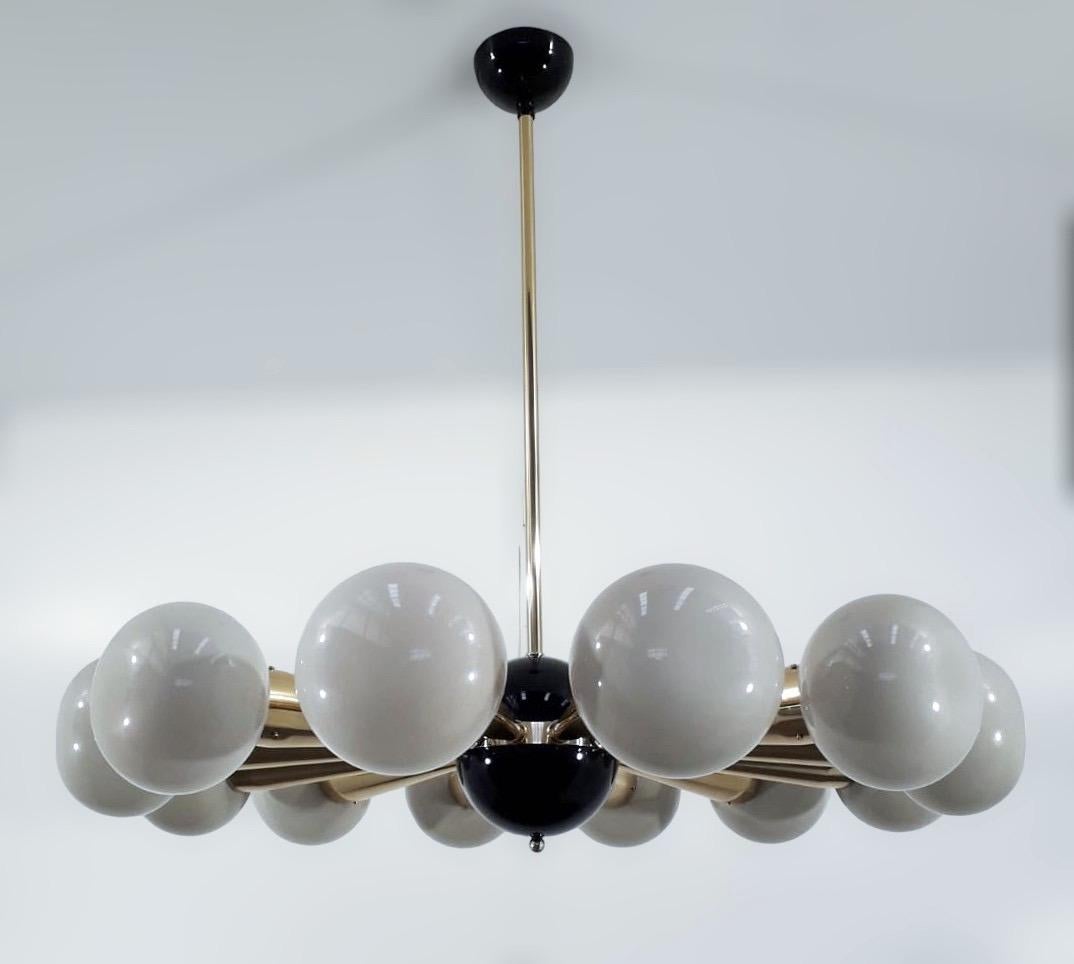 Mid-Century Modern Sfinge Chandelier by Fabio Ltd For Sale