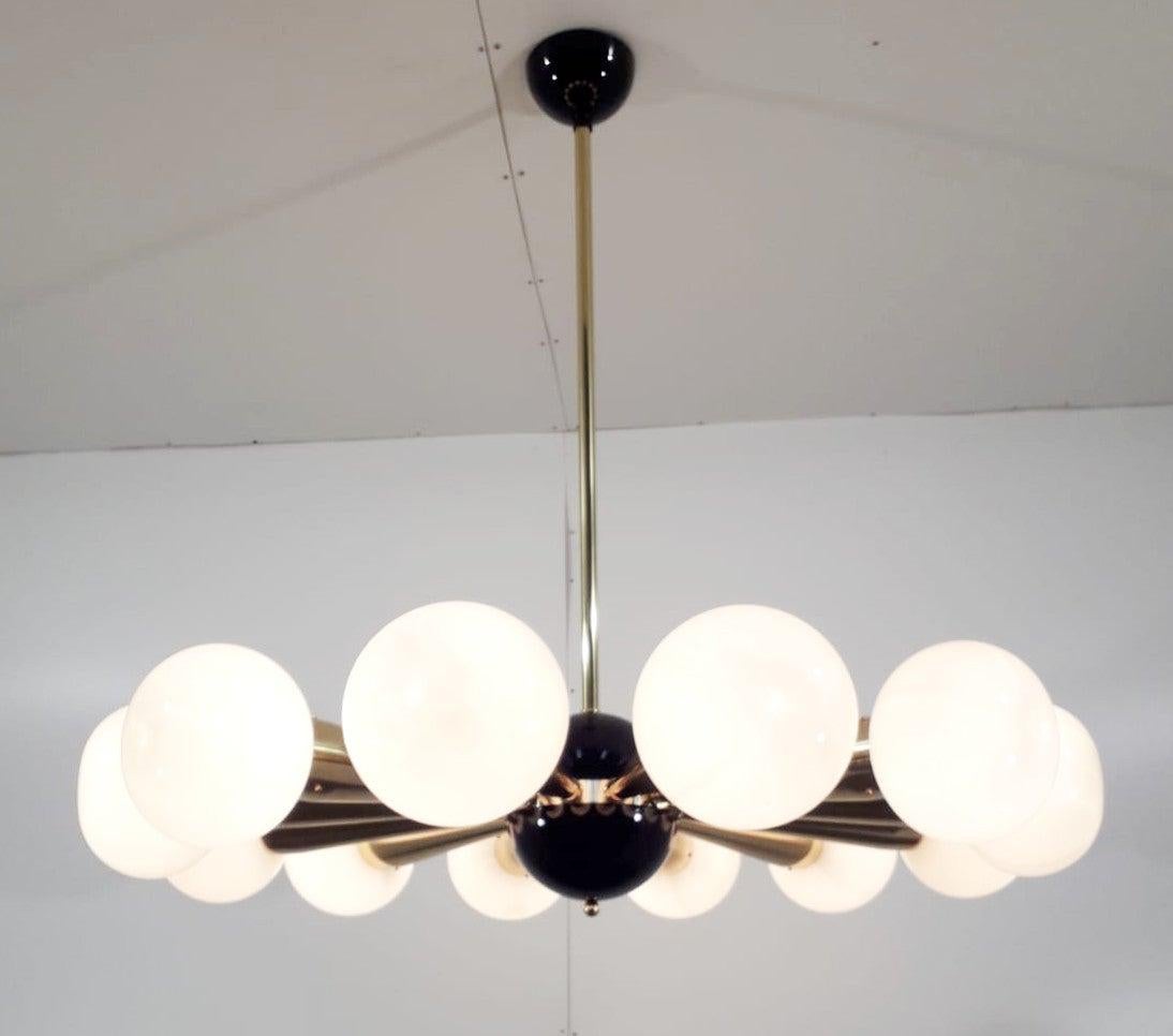 Italian Sfinge Chandelier by Fabio Ltd For Sale