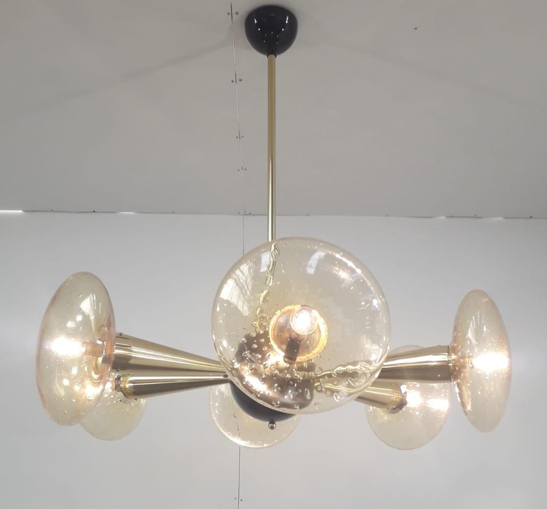 Italian Sfinge Chandelier by Fabio Ltd For Sale