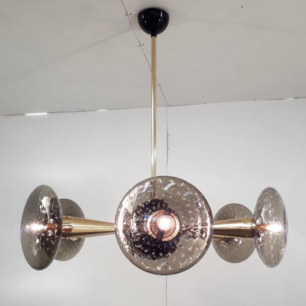 Italian Sfinge Chandelier by Fabio Ltd For Sale