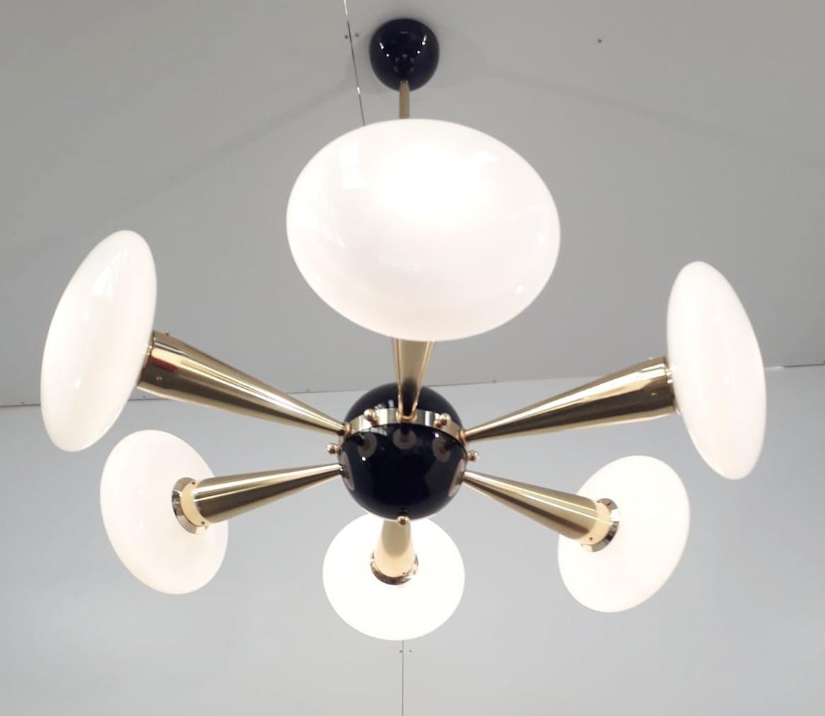 Italian Sfinge Chandelier by Fabio Ltd For Sale