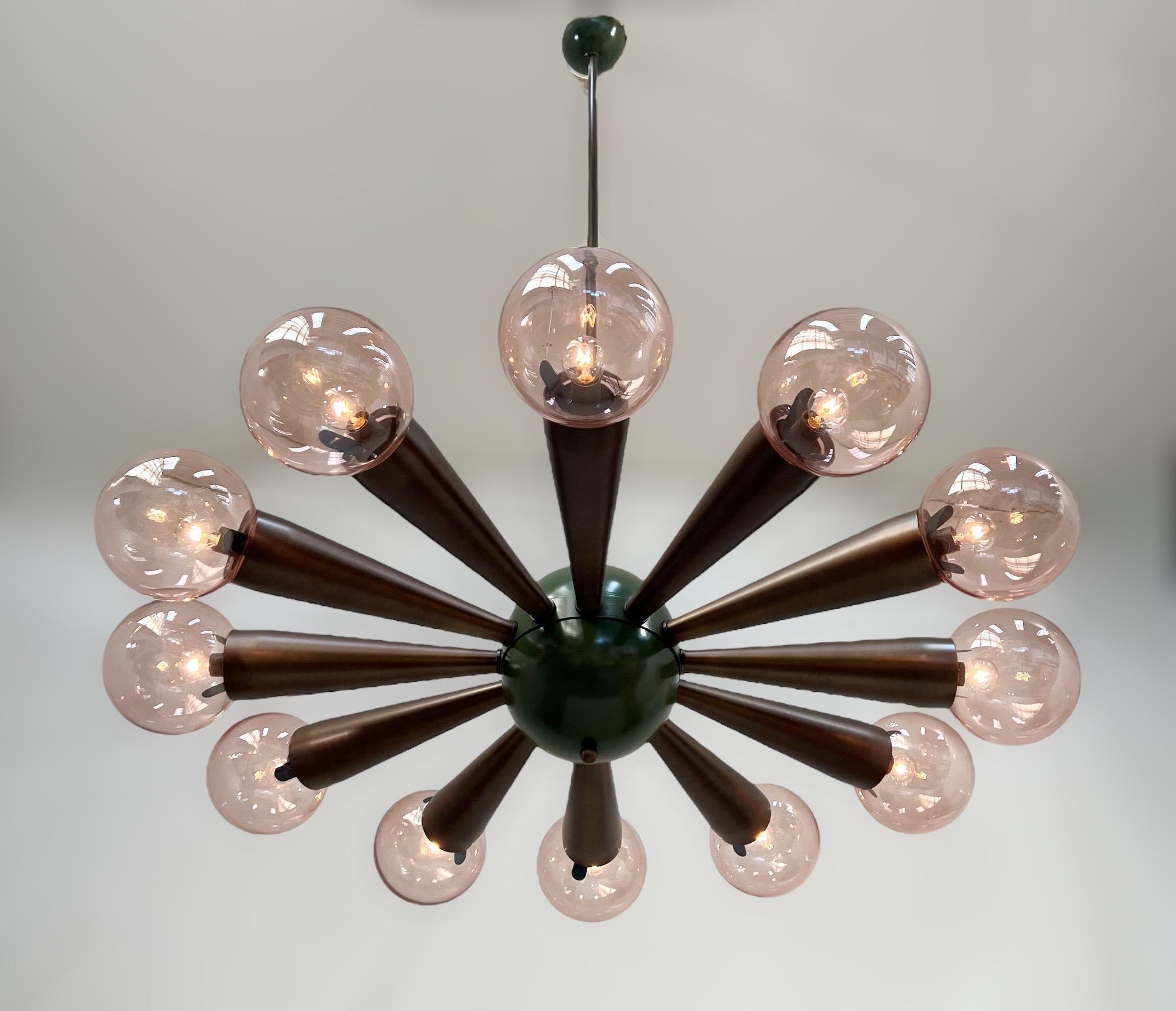 Italian Sfinge Chandelier by Fabio Ltd For Sale
