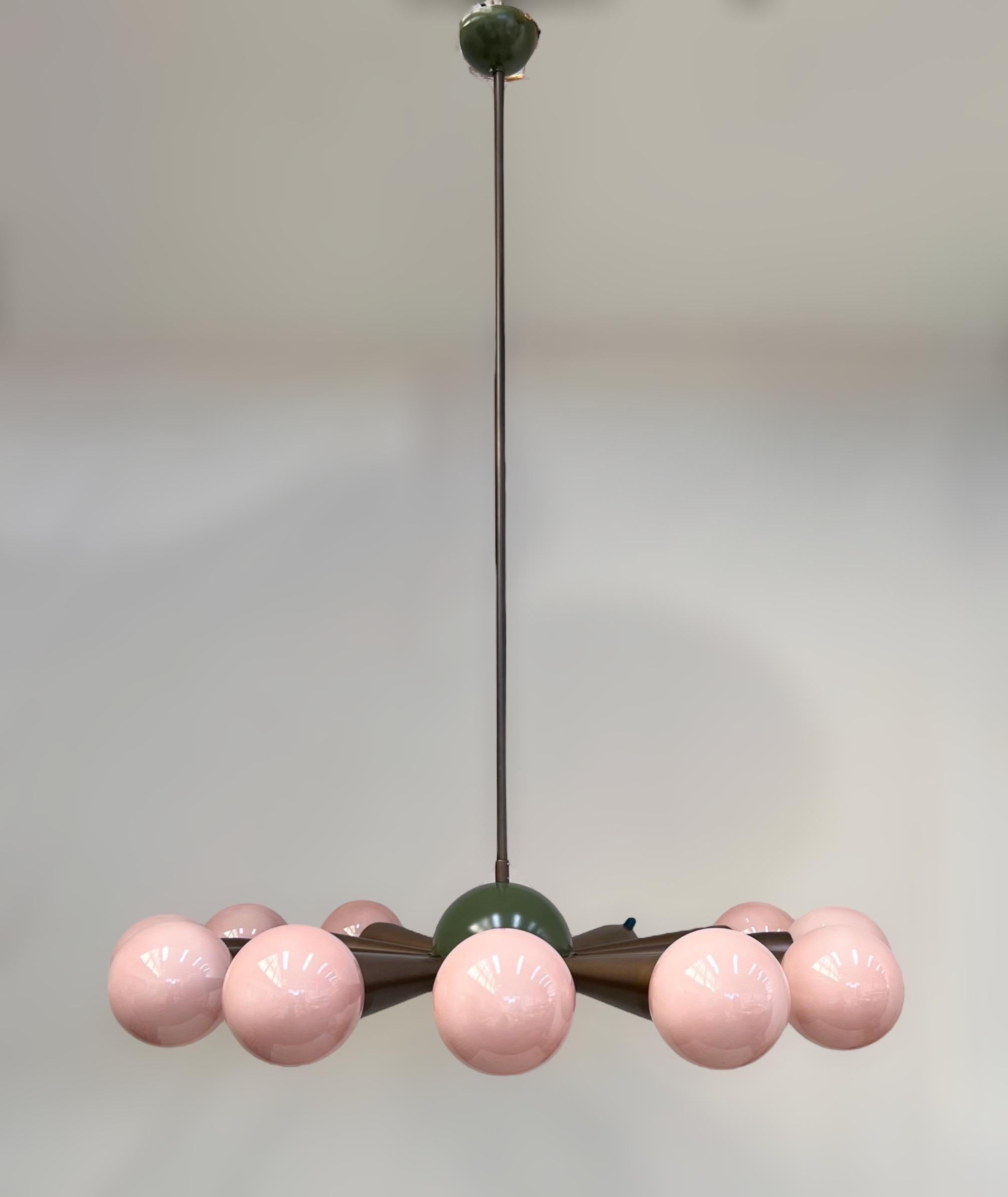 Italian Sfinge Chandelier by Fabio Ltd For Sale