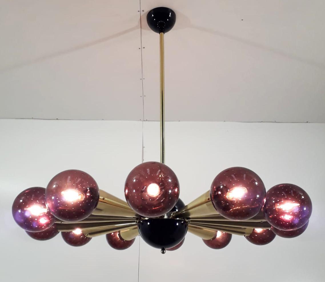 Italian Sfinge Chandelier by Fabio Ltd For Sale