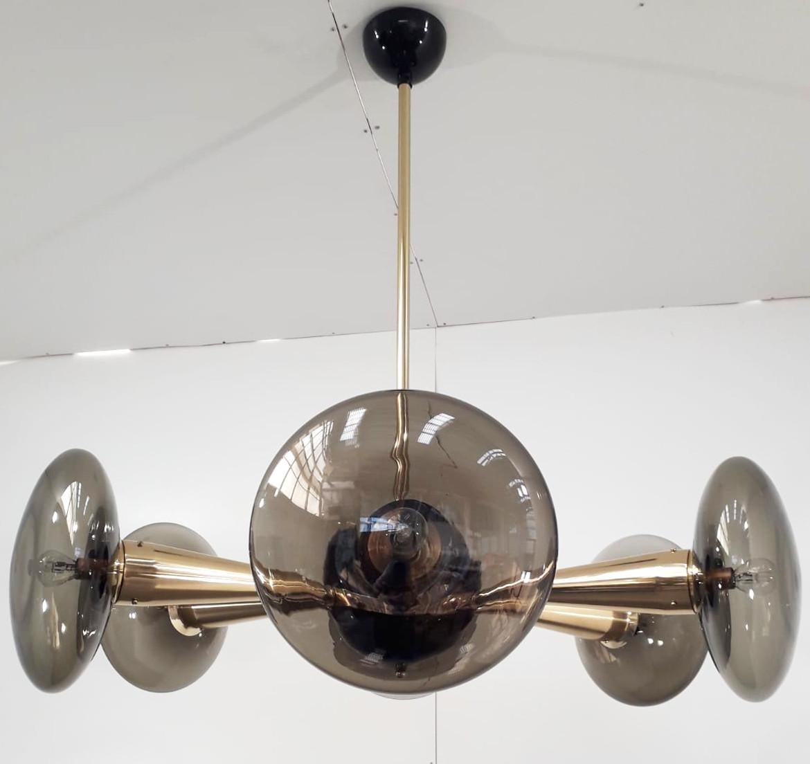 Polished Sfinge Chandelier by Fabio Ltd For Sale