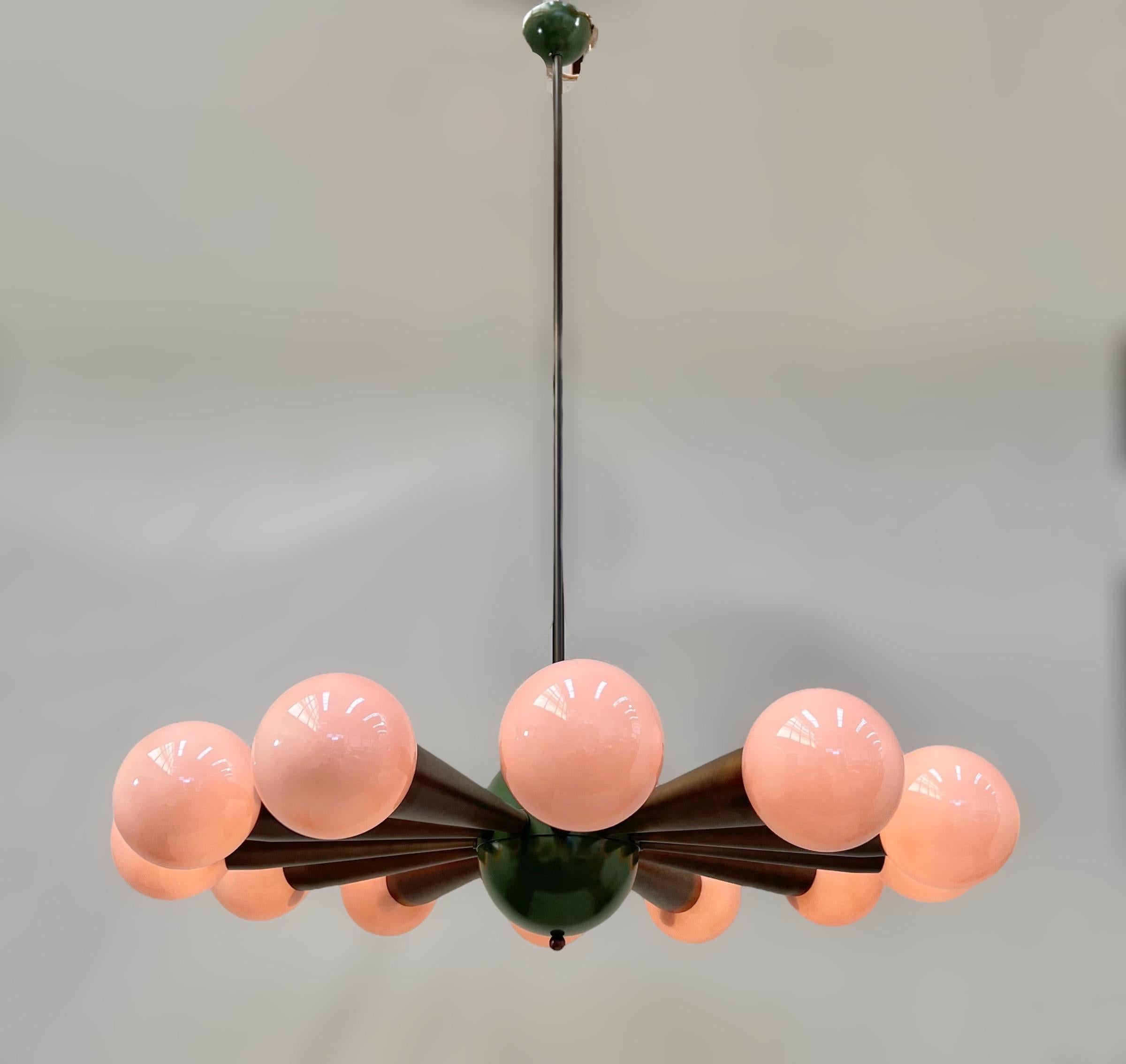Murano Glass Sfinge Chandelier by Fabio Ltd For Sale