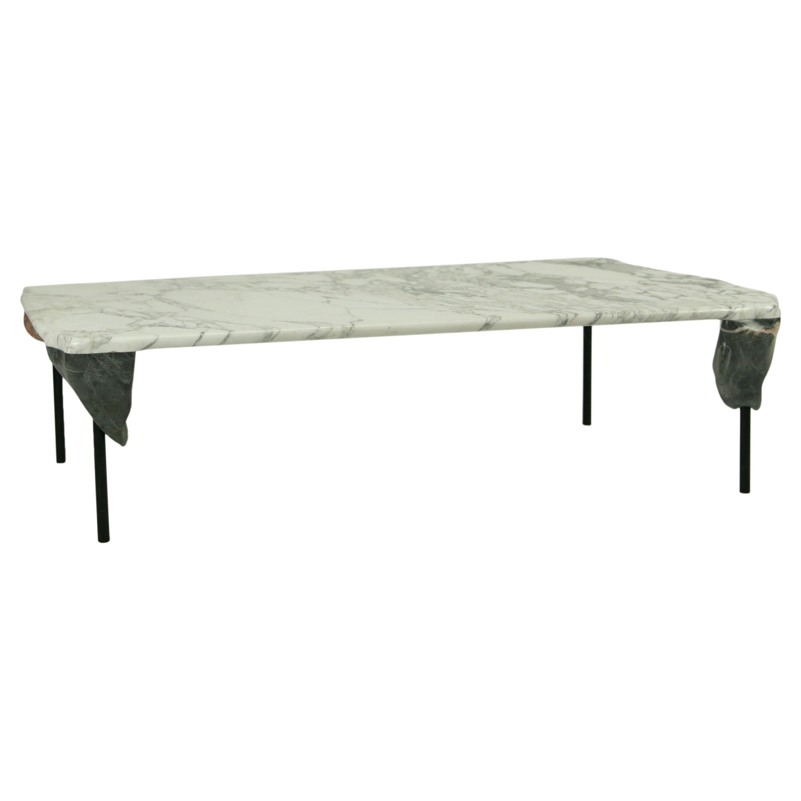 SG-04 Stag Occasional Coffee Table of Brass, Marble