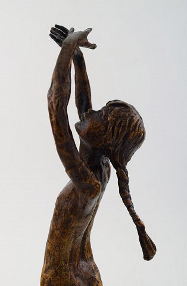 S.G-Kelsey for Royal Copenhagen. Bronze Figure, Dancing Ballet Girl, 1975 2