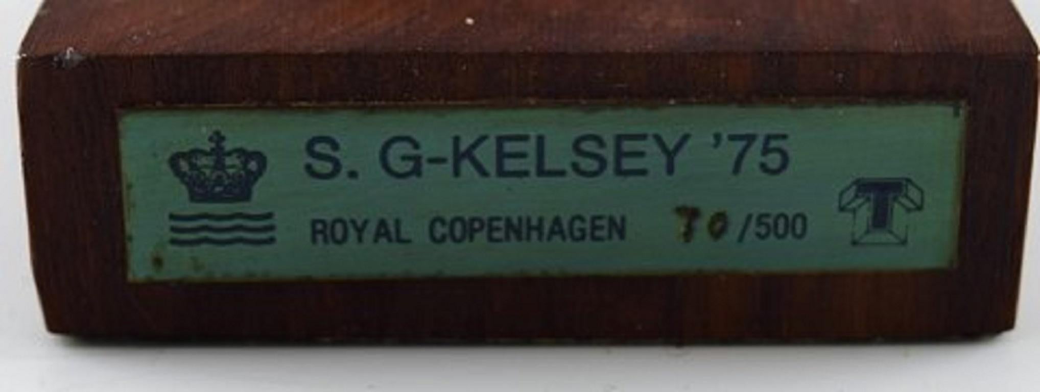 S.G-Kelsey for Royal Copenhagen. Bronze Figure, Dancing Ballet Girl, 1975 4