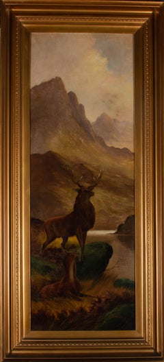 S.G. Morley - Early 20th Century Oil, Noble Highland Stag