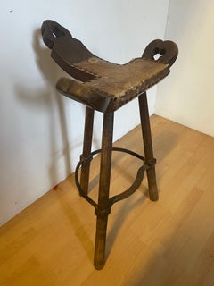 Tabourets de bar brutalistes Milieu du siècle 1950