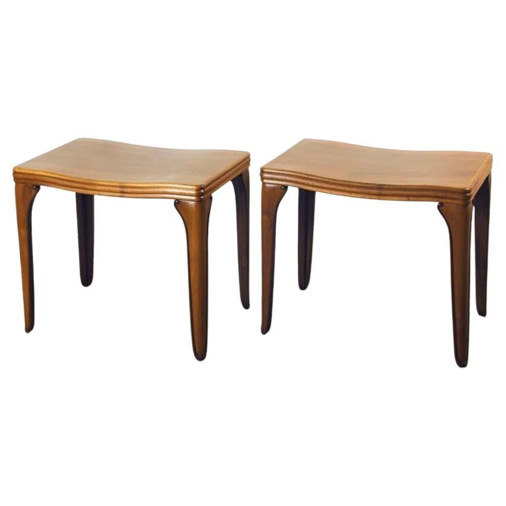 Osvaldo Borsani stools, set of 2 1940s For Sale