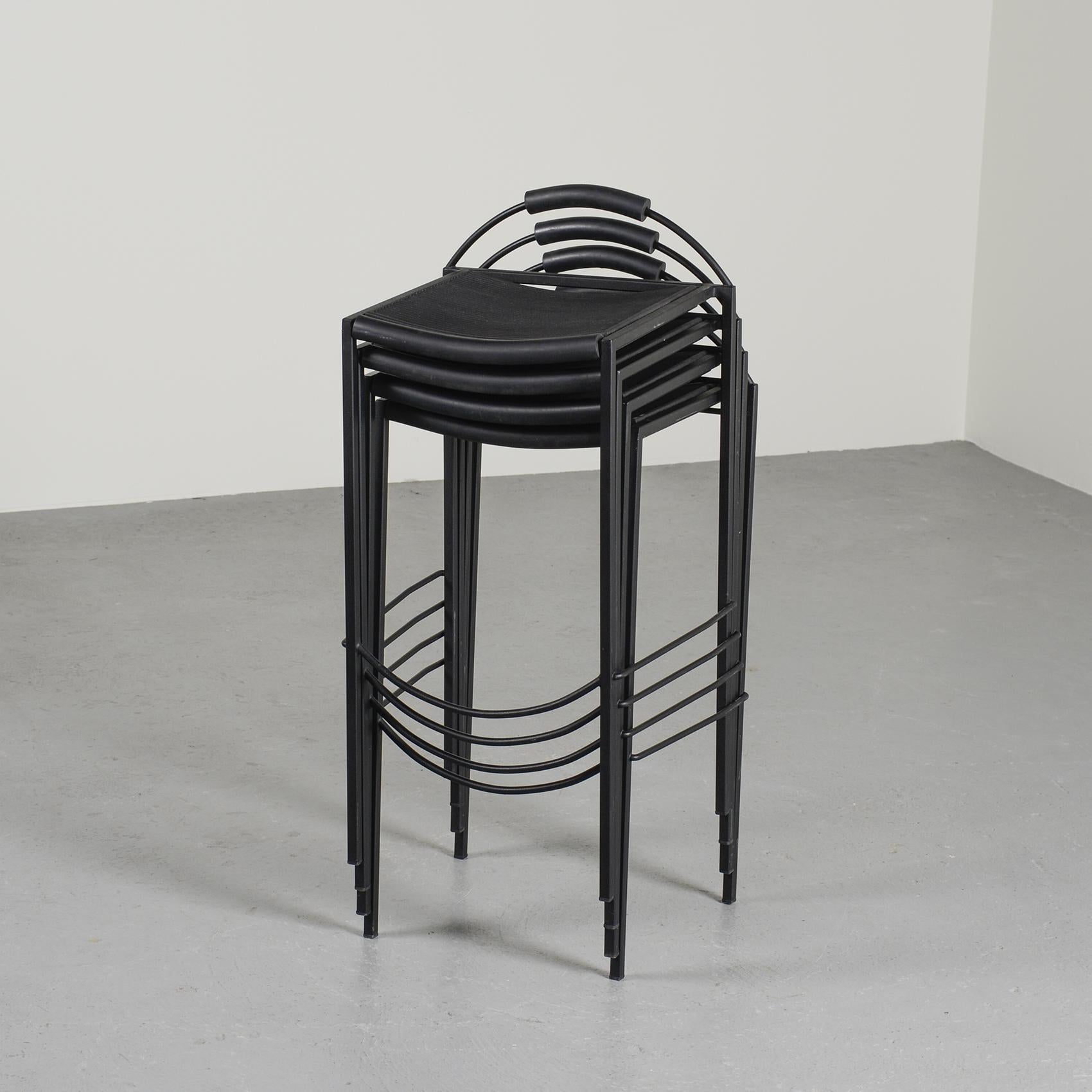 Post-Modern Sgabello Alto Bar Stools by Maurizio Peregalli for Zeus