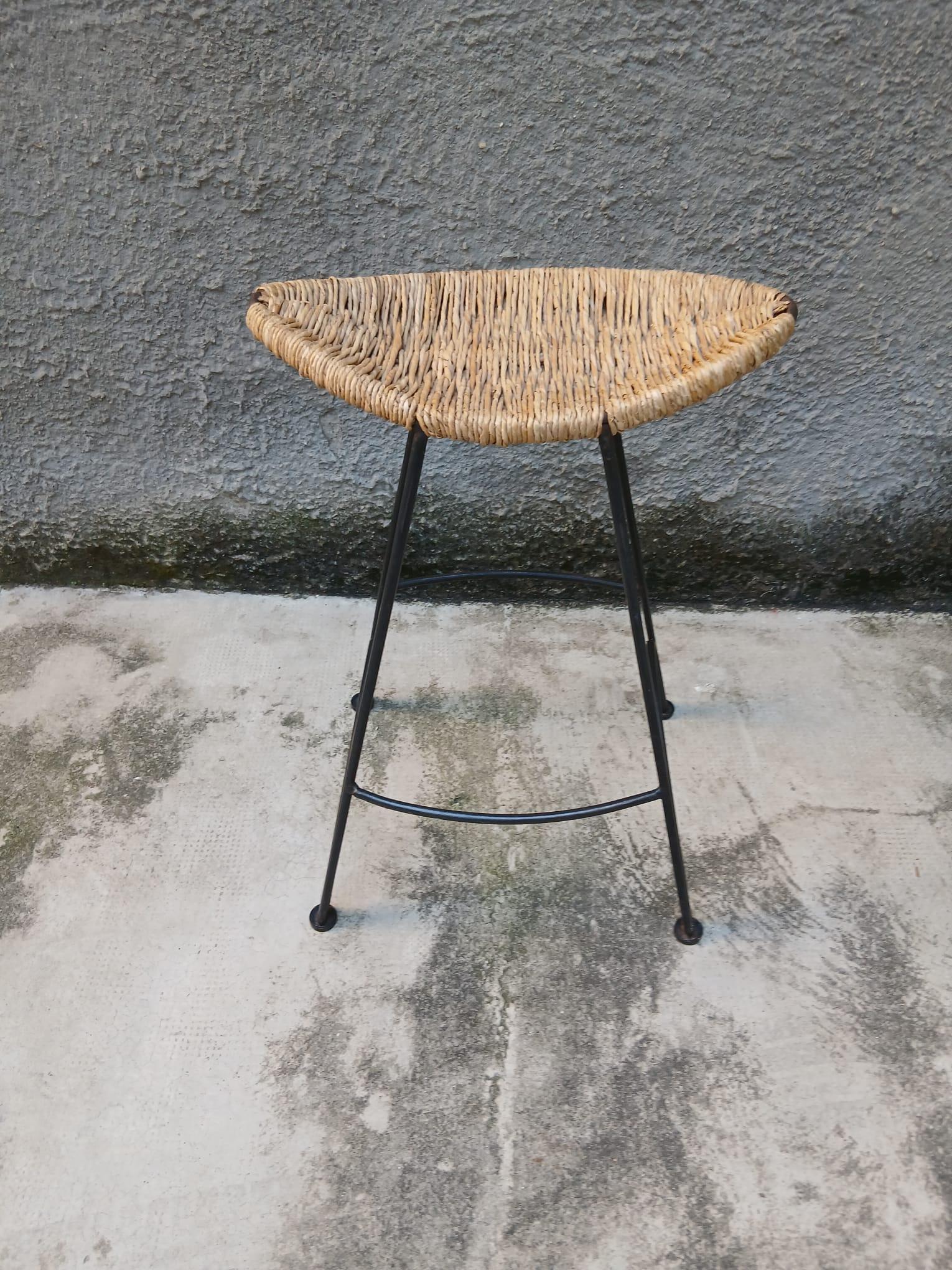 Italian Sgabello “Banana” - Ferro e Corda - Tom Dixon per Cappellini - Italia - ca. 1988 in vendita