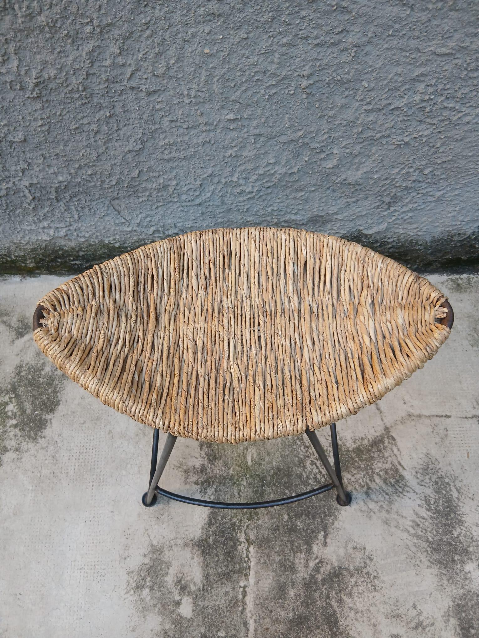 Sgabello “Banana” - Ferro e Corda - Tom Dixon per Cappellini - Italia - ca. 1988 In condizioni buone in vendita a Milano, IT