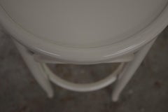Thonet-style White Stool
