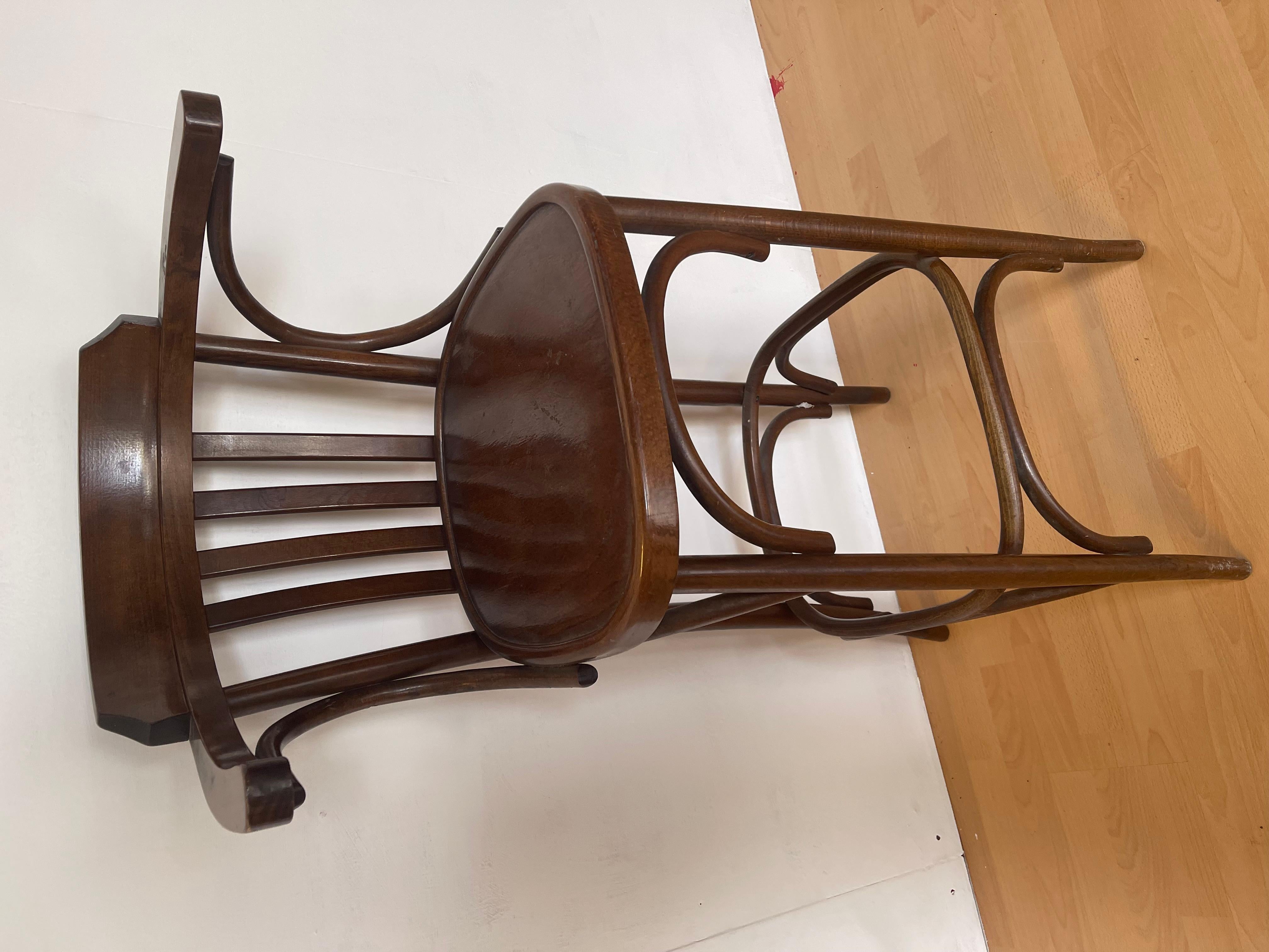 Other Vintage 1960s wooden bistro stool For Sale