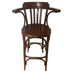 Sgabello bistrot in legno vintage anni 60