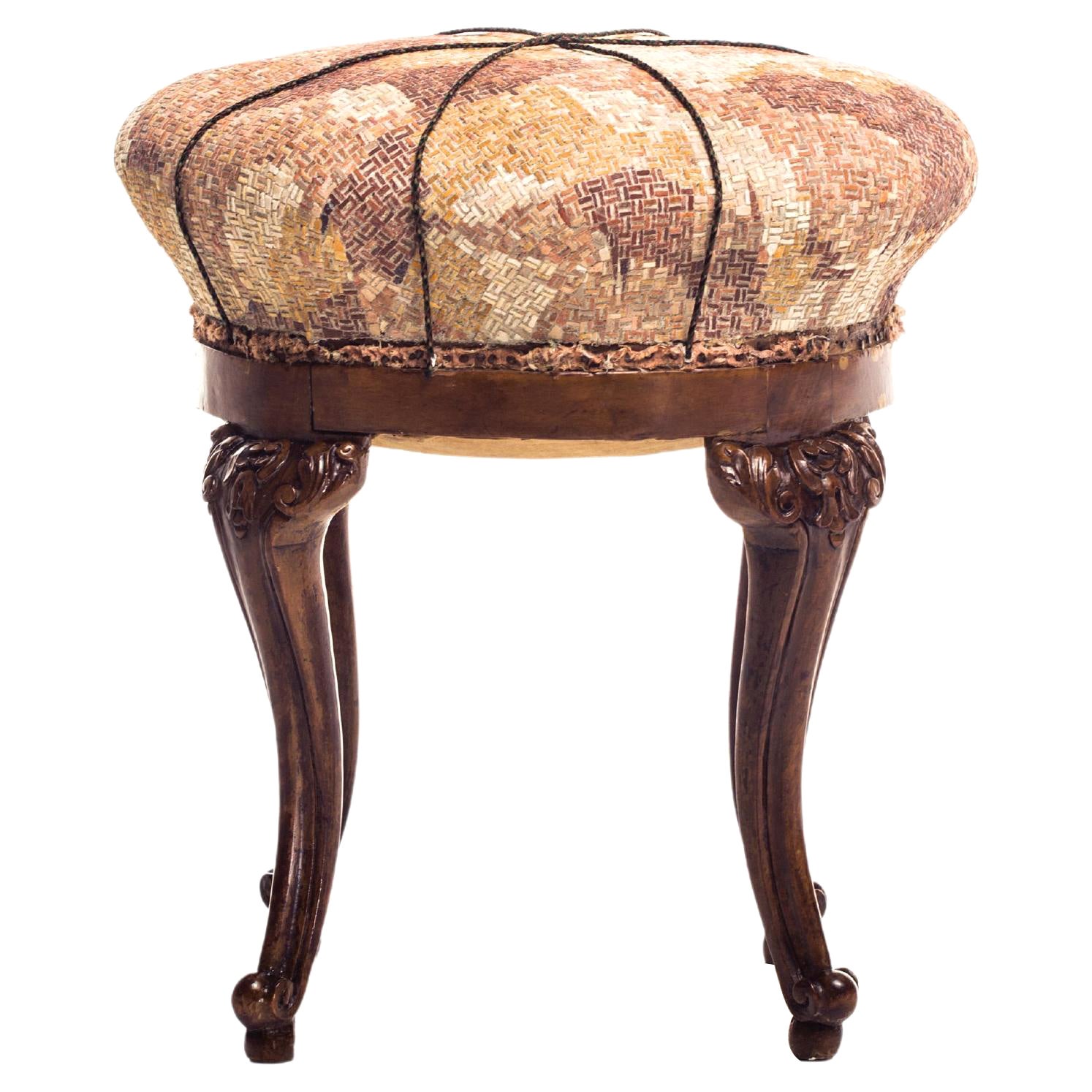Sgabello Camouflage-Hocker aus antikem Holz von Yukiko Nagai