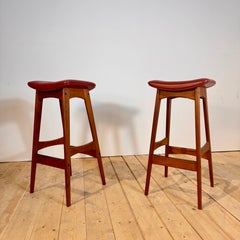 Tabouret de Johannes Andersen en teck, Danemark, années 60
