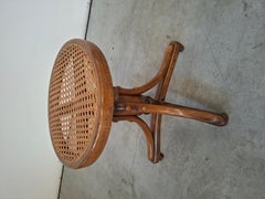 Iconic Bent Beech and Vienna Straw Stool