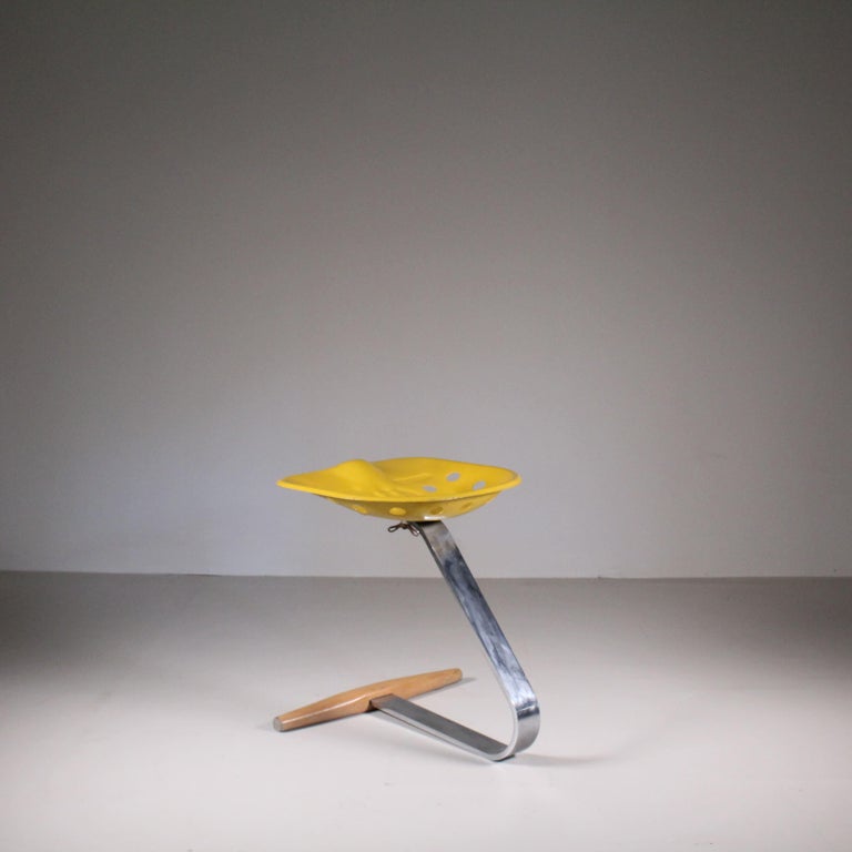 Sgabello Mezzadro, Achille Castiglioni per Zanotta, 1958 in