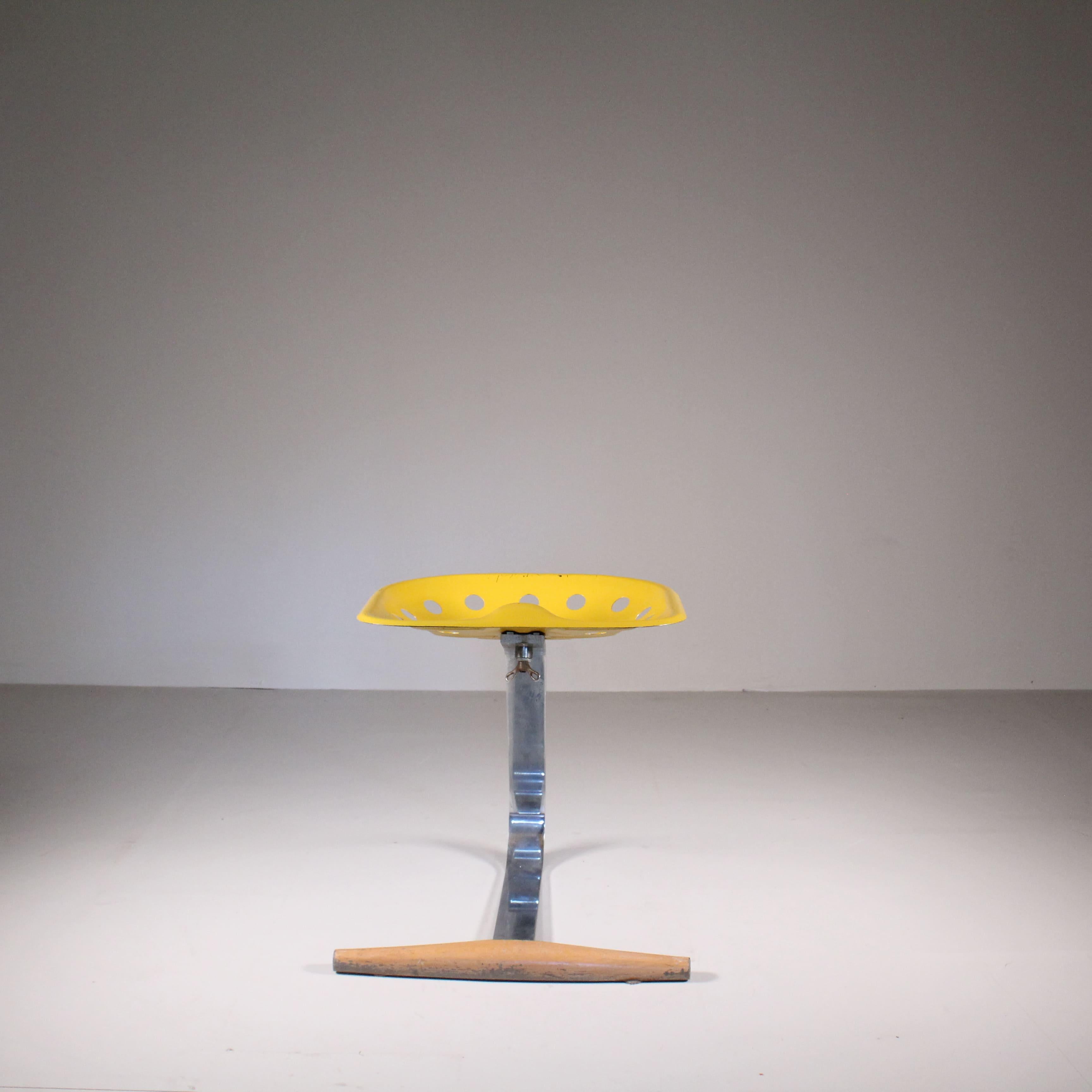 Mezzadro-Hocker, Achille Castiglioni für Zanotta, 1958 (Metall) im Angebot