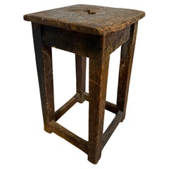 Natürlicher Holzhocker 20. Jahrhundert Italienisch