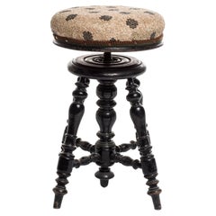 Tabouret en bois ancien Sgabello Pois de Yukiko Nagai