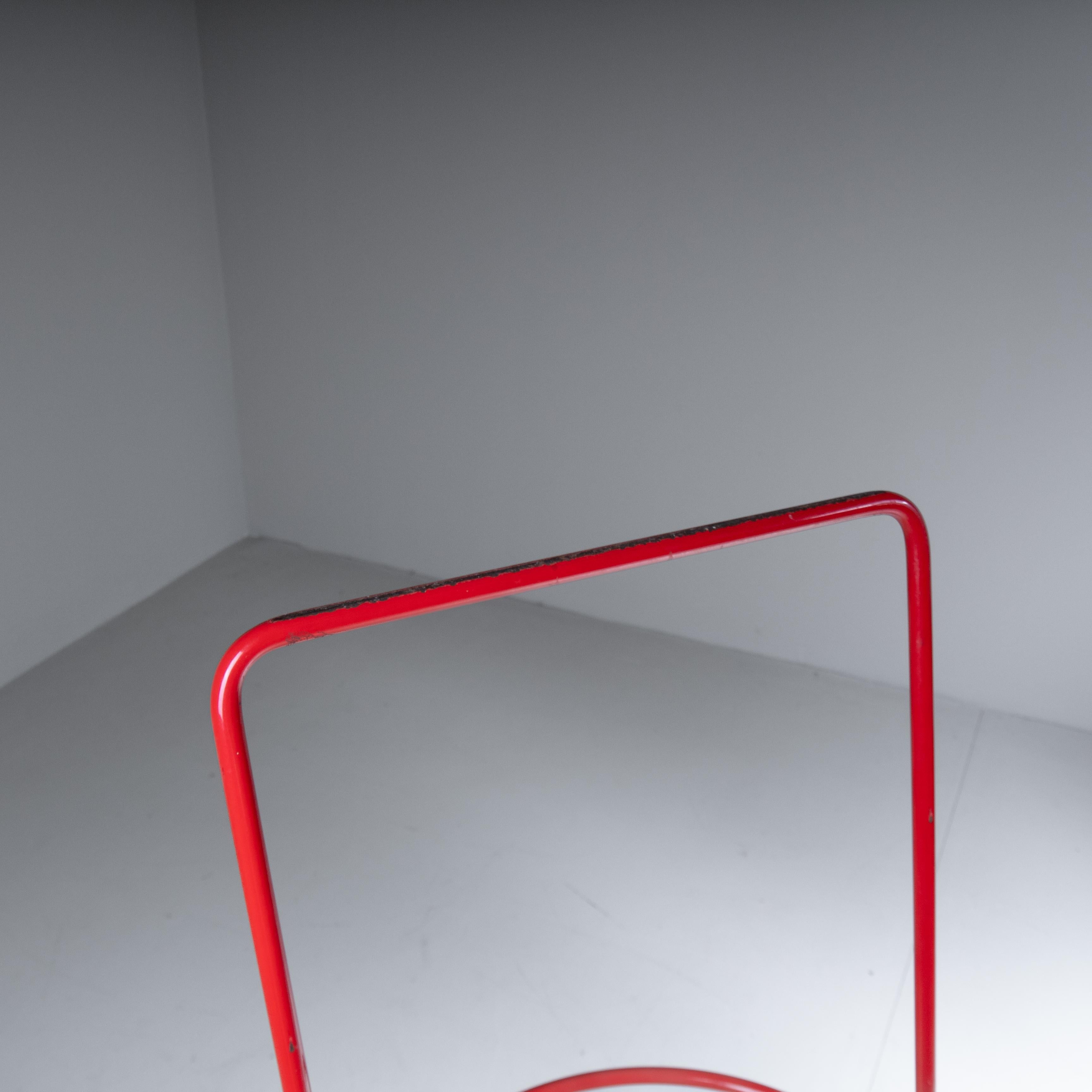 Stool - red ladder by Norda, 1970 For Sale 6