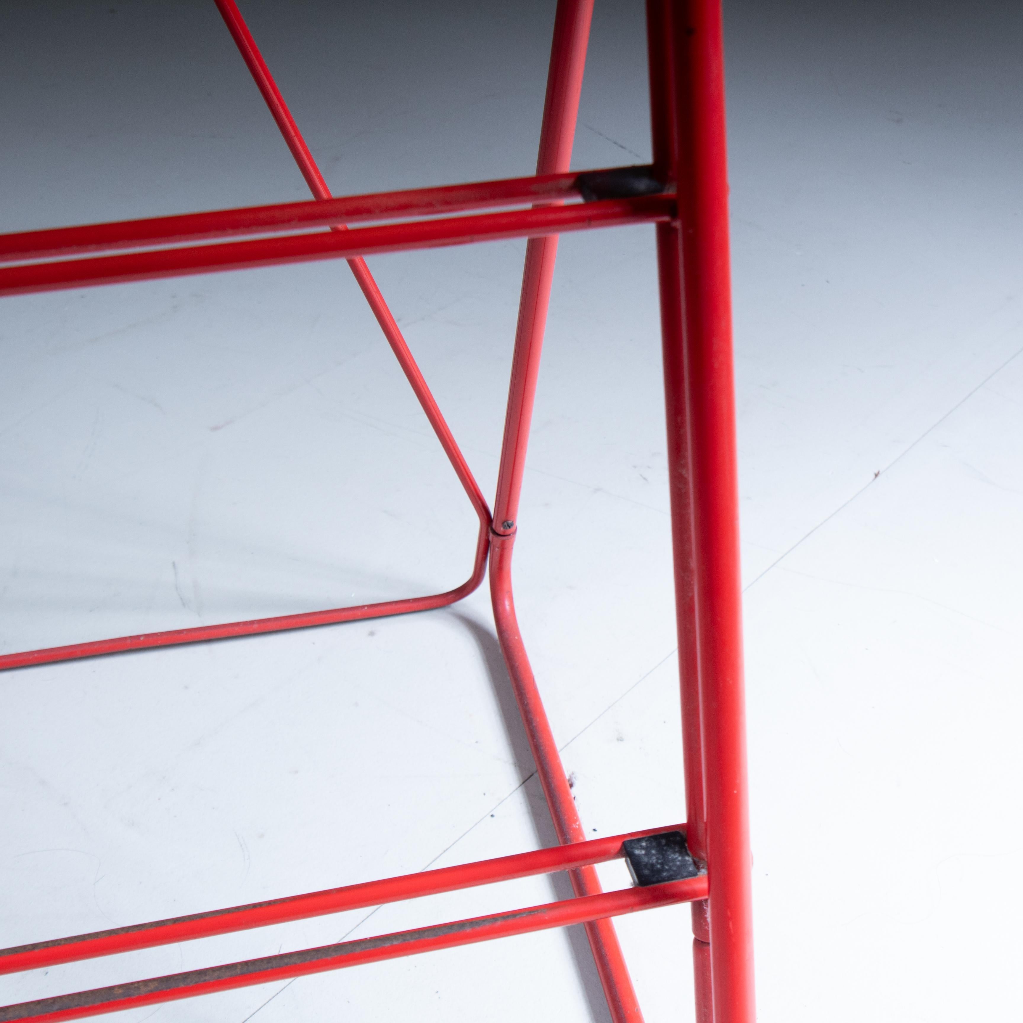 Stool - red ladder by Norda, 1970 For Sale 10