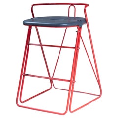 Stool - red ladder by Norda, 1970