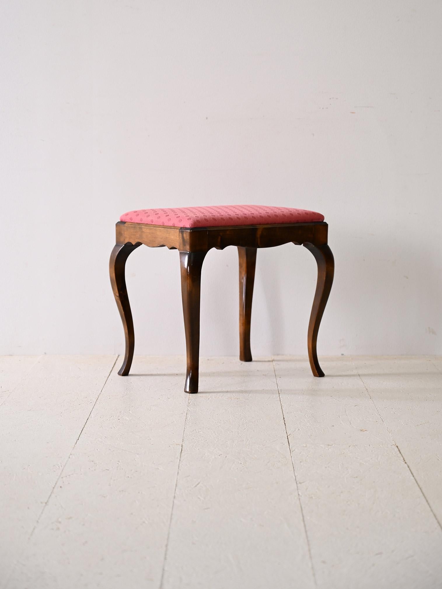 Scandinavian Modern Scandinavian red stool For Sale