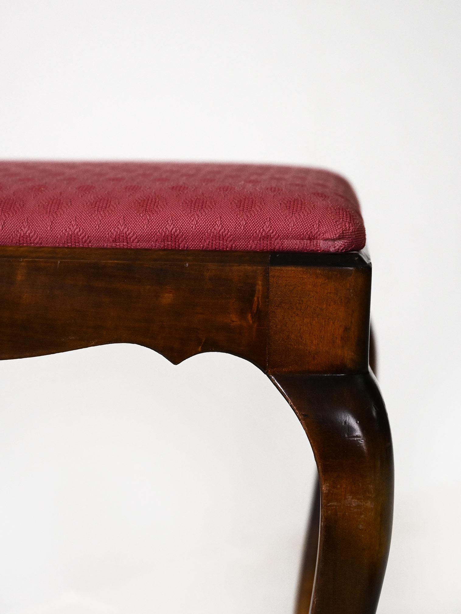 Scandinavian red stool For Sale 2