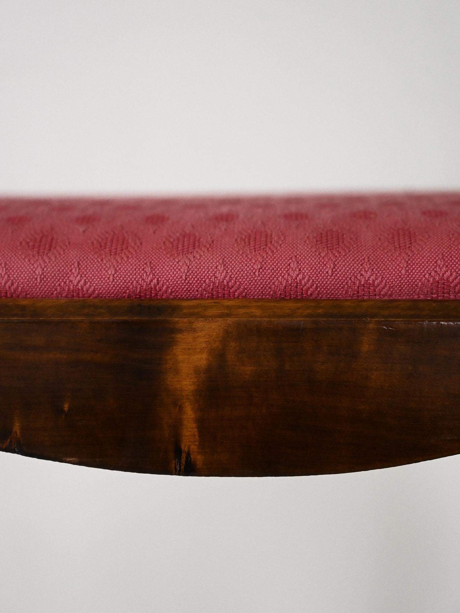 Scandinavian red stool For Sale 3