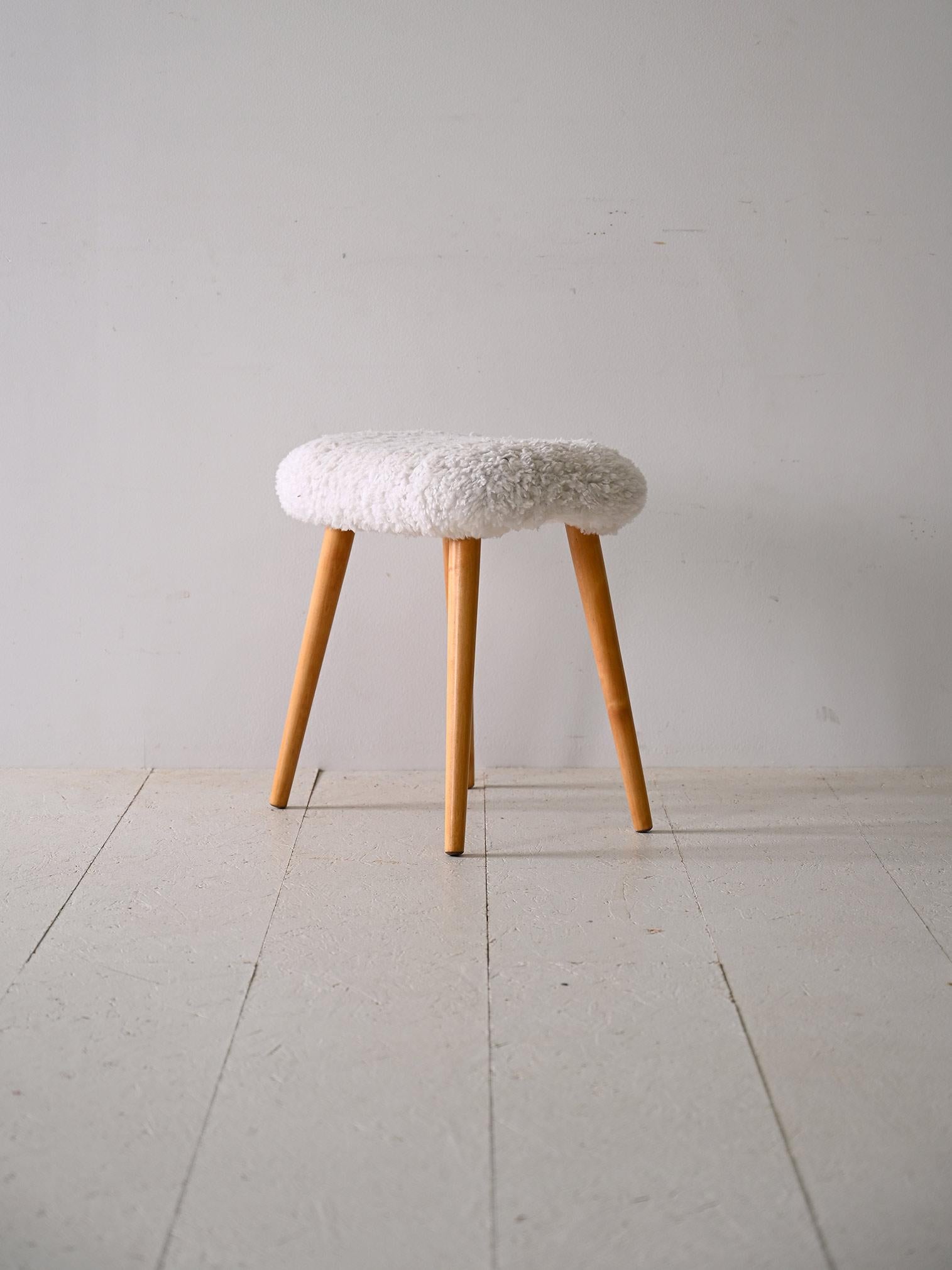 Scandinavian Modern Scandinavian vintage stool For Sale