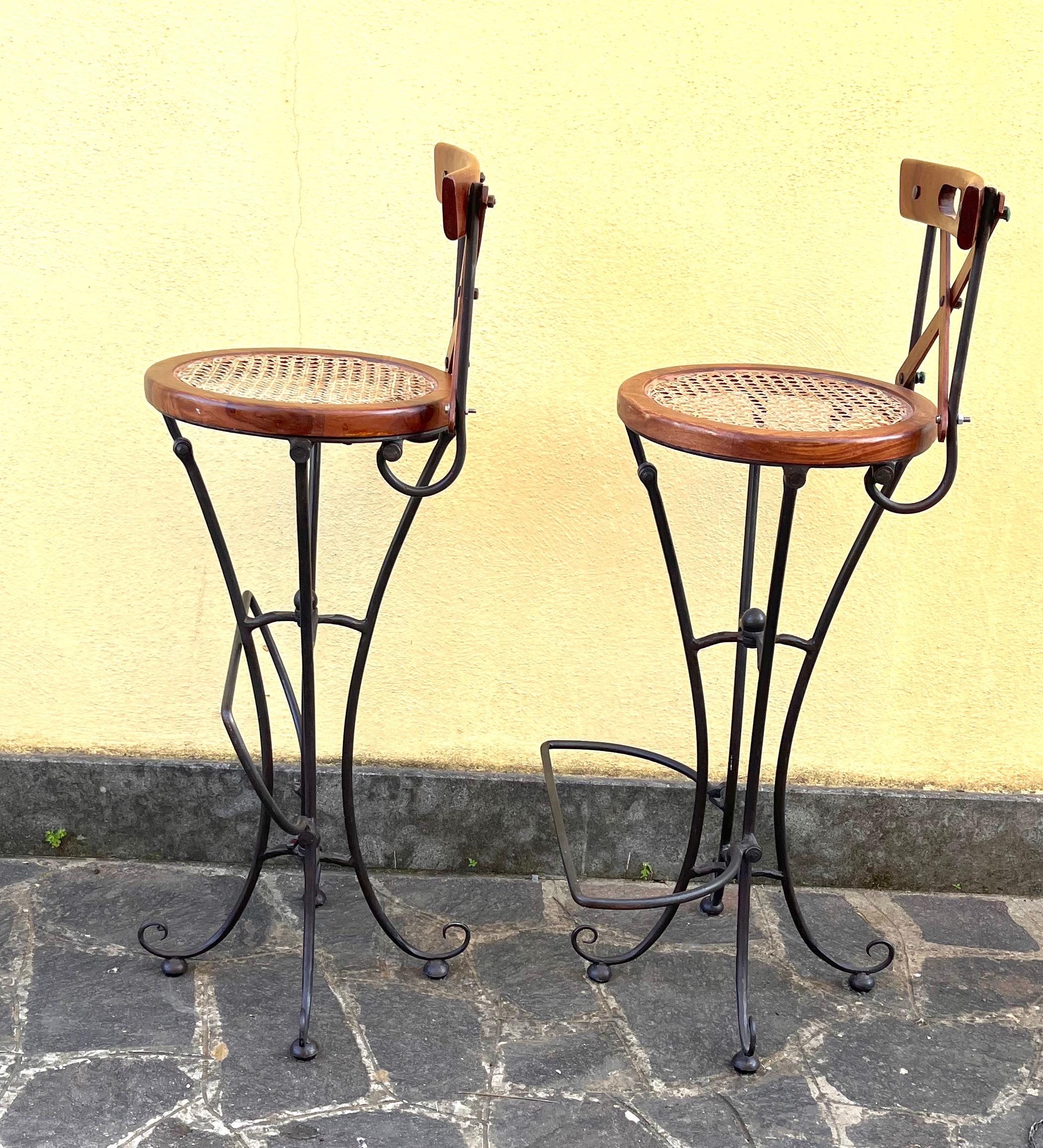 20th Century Industrial iron stool For Sale