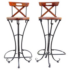 Vintage Industrial iron stool