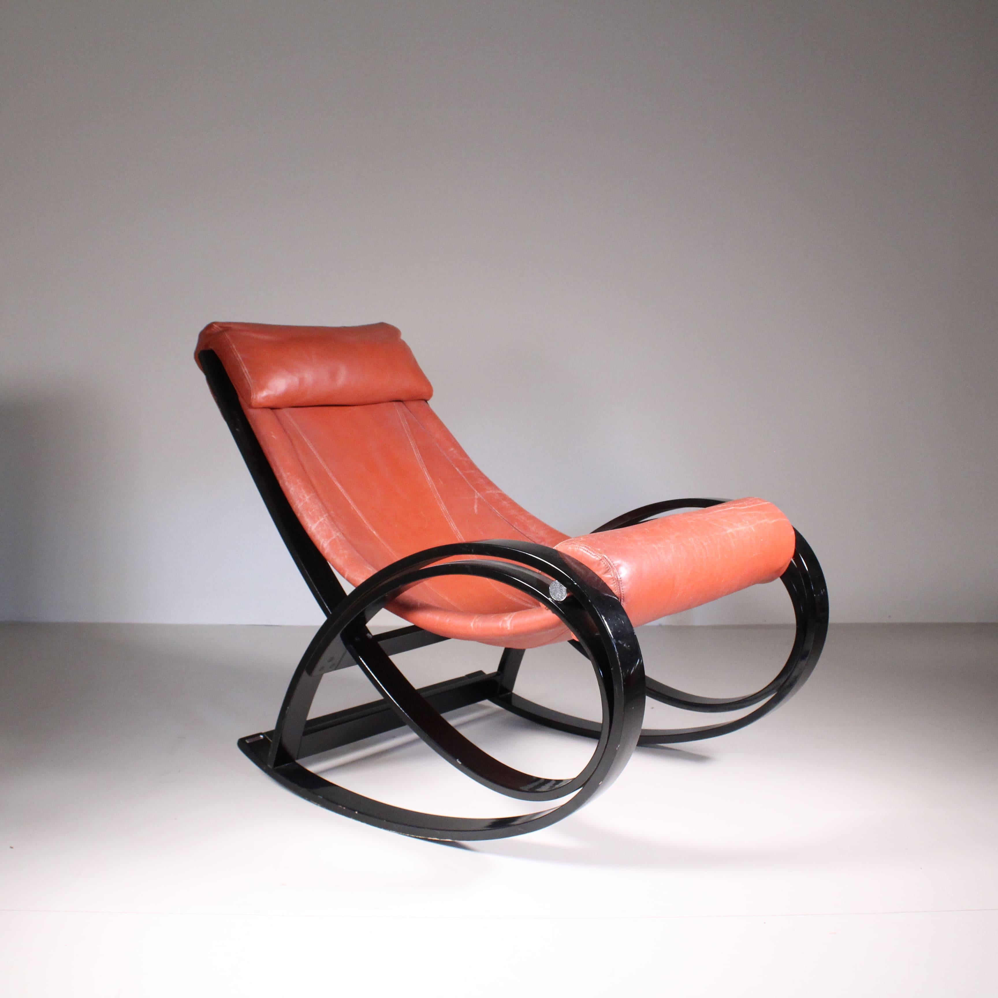 Mid-20th Century Sgarsul Rocker, Gae Aulenti For Sale