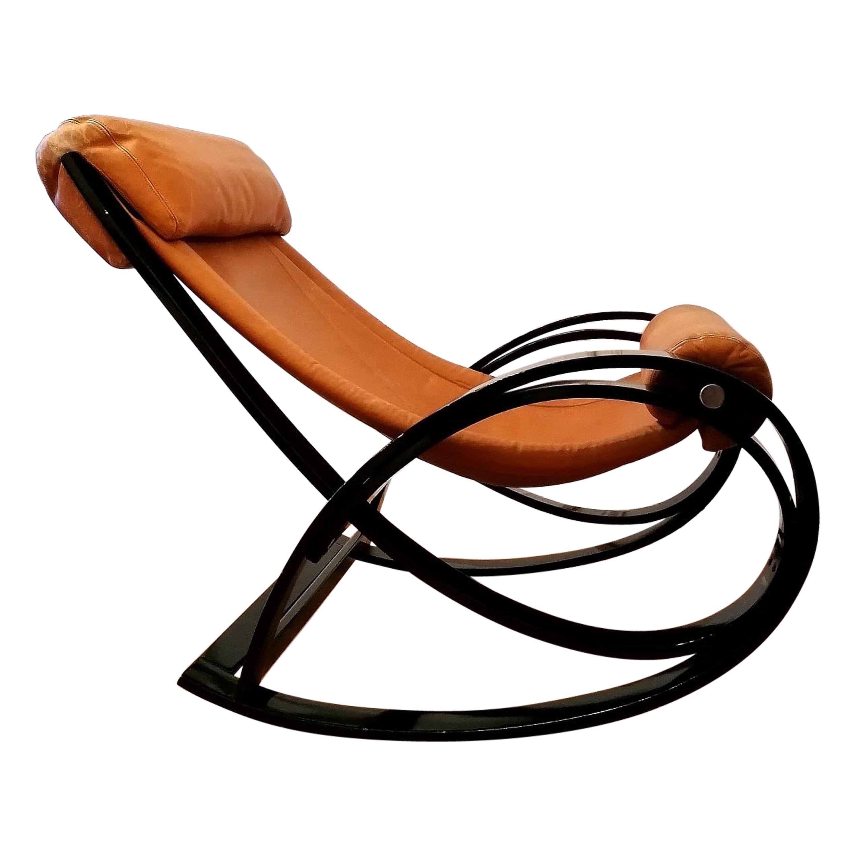 Sgarsul Rocking Chair by Gae Aulenti from Poltronova, Italy, 1960s