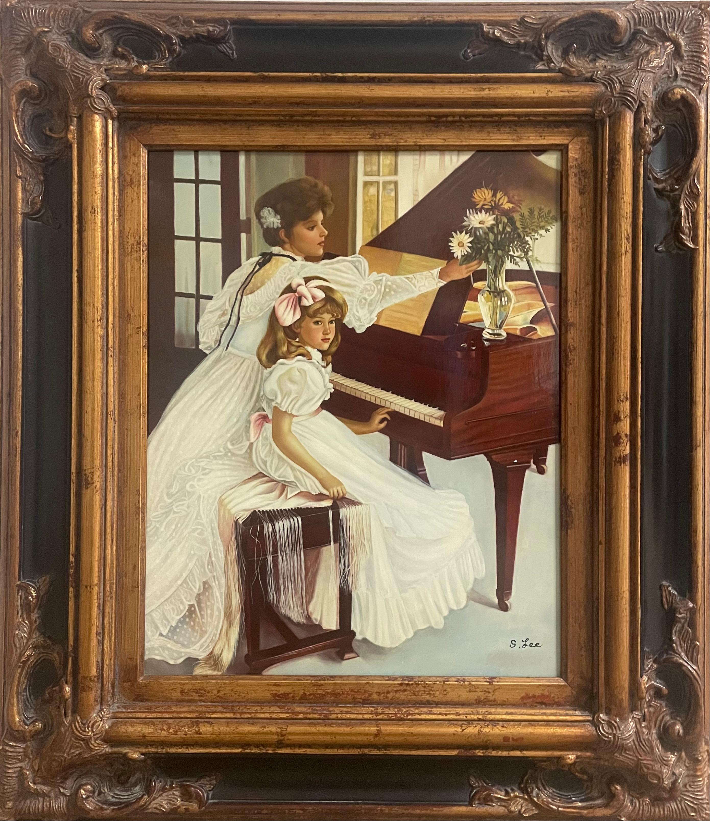 "First Recital" - Painting by S.H. Lee